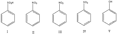 Predict the product for the following reaction.     A)  I B)  II C)  III D)  IV E)  V