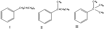 Predict the major product for the following reaction.       A)  I B)  II C)  III D)  IV E)  none of these