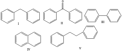 Predict the structure of the product for the following reaction.     A)  I B)  II C)  III D)  IV E)  V