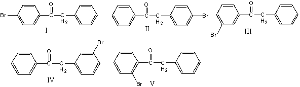 Predict the major product for the following reaction.     A)  I B)  II C)  III D)  IV E)  V