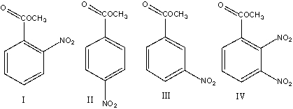Predict the major product for the following reaction.       A)  I B)  II C)  III D)  IV E)  V