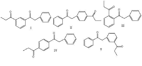 Predict the major product for the following reaction.     A)  I B)  II C)  III D)  IV E)  V