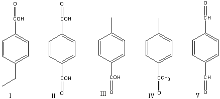 Provide the product for the following reaction?     A)  I B)  II C)  III D)  IV E)  V