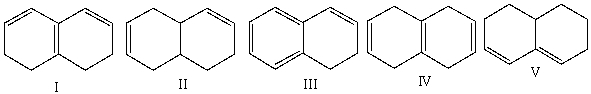 Which of the following compounds have isolated double bonds?  