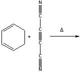 Predict the major product for the following Diels-Alder reaction.  