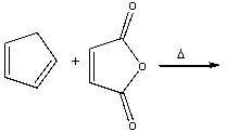 Predict the major product for the following Diels-Alder reaction.  