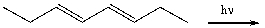 Which of the following best describes the stereochemistry of ring closure and the product for the following reaction?   A)  disrotatory, cis-3,4-diethylcyclobutene B)  conrotatory, cis-3,4-diethylcyclobutene C)  disrotatory, trans-3,4-diethylcyclobutene D)  conrotatory, trans -3,4-diethylcyclobutene