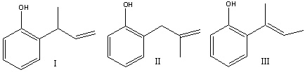 Predict the product for the following Claisen rearrangement.       A)  I B)  II C)  III D)  IV