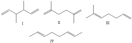 Predict the product for the following Cope rearrangement.     A)  I B)  II C)  III D)  IV