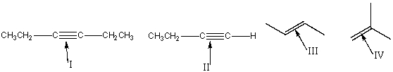 Which of the following bonds is IR-inactive?   A)  I B)  II C)  III D)  I & IV E)  I & III