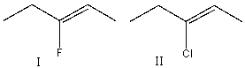 Which of the following alkene groups will produce the stronger signal? Explain why.  