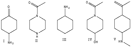Which one of the following compounds is consistent with the following IR spectrum?   SDBS: National Institute of Advanced Industrial Science and Technology   A)  I B)  II C)  III D)  IV E)  V