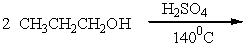 Predict the product for the following reaction.   A)  Propene B)  Diethyl ether C)  1-hexanol D)  1-propoxypropane