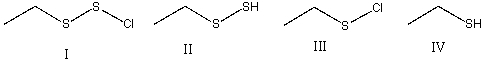 Predict the major product for the following reaction.     A)  I B)  II C)  III D)  IV E)  II & IV