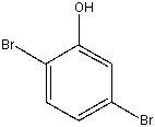 What is the IUPAC name for the following compound?   A)  3,4-dibromophenol B)  2,4-dibromophenol C)  2,5-dibromophenol D)  3,6-dibromophenol E)  2,6-dibromophenol
