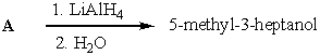 Provide the reactant (A)  for the following reaction     A)  I B)  II C)  III D)  IV E)  V