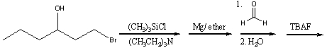 Predict the product for the following reaction sequence.   A)  2,4-heptanediol B)  1,4-heptanediol C)  2,5-octanediol D)  1,5-octanediol E)  none of these