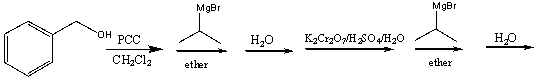 Provide the product for the following reaction sequence:     A)  I B)  II C)  III D)  IV E)  V