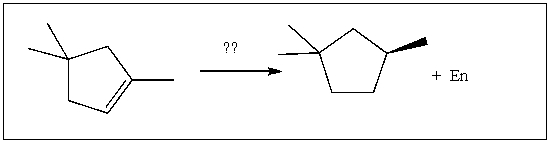 For the transformation shown, select the most appropriate reagent(s)  to effect the change.   A)  1)  OsO<sub>4</sub>; 2)  NaHSO<sub>3</sub>, H<sub>2</sub>O B)  1)  Hg(OAc) <sub>2</sub>, H<sub>2</sub>O; 2)  NaBH<sub>4</sub> C)  H<sub>2</sub>, Pt D)  1)  BH<sub>3</sub>∙THF; 2)  H<sub>2</sub>O<sub>2</sub>, NaOH E)  1)  O<sub>3</sub>; 2)  DMS