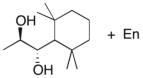 Devise an efficient synthesis of the diol shown below starting with 1,1,3,3-tetramethyl-2-ethylcyclohexane.  