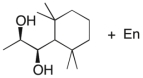 Devise an efficient synthesis of the diol shown below starting with 1,1,3,3-tetramethyl-2-ethylcyclohexane.  
