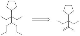 Devise a synthesis to lengthen the legs of  Ralph  as requested below.  