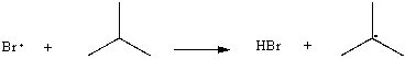 Use correct arrow formalism to show the mechanism of the following radical process:  