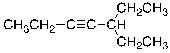 What is the IUPAC name for the molecule shown below?   A)  1,1-diethyl-2-pentyne B)  3-(1-butynyl) pentane C)  5-ethyl-3-octyne D)  3-ethyl-4-heptyne E)  5-ethyl-3-heptyne