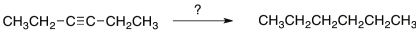 Select the reagent(s)  expected to accomplish the transformation shown below.   A)  H<sub>2</sub>, Ni B)  H<sub>2</sub>, Ni<sub>2</sub>B C)  Na, NH<sub>3</sub>(l)  D)  A or B E)  B or C