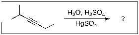 For the reaction below, how many different organic products would be expected?   A)  one B)  two C)  three D)  four E)  five