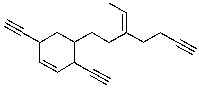 Ozonolysis of one mole of the compound shown is expected to produce how many moles of CO<sub>2</sub> upon completion of the reaction?   A)  1 B)  2 C)  3 D)  4 E)  8