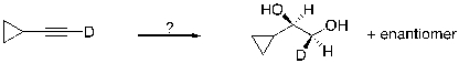 Which sequence of reactions is expected to produce the product below as the final, and major, organic product?   A)  1)  H<sub>2</sub>, Lindlar's cat.; 2)  OsO<sub>4</sub>; 3)  NaHSO<sub>3</sub>/H<sub>2</sub>O B)  1)  H<sub>2</sub>, Pt; 2)  OsO<sub>4</sub>; 3)  NaHSO<sub>3</sub>/H<sub>2</sub>O C)  1)  OsO<sub>4</sub>; 2)  NaHSO<sub>3</sub>/H<sub>2</sub>O; 3)  H<sub>2</sub>, Lindlar's cat. D)  1)  Na, NH<sub>3</sub>(l) ; 2)  OsO<sub>4</sub>; 3)  NaHSO<sub>3</sub>/H<sub>2</sub>O E)  1)  OsO<sub>4</sub>; 2) NaHSO<sub>3</sub>/H<sub>2</sub>O; 3)  Na, NH<sub>3</sub>(l) 