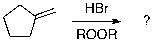 The expected major product of the following reaction is:   A)    B)    C)    D)    E)   