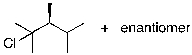 The reaction shown below would be expected to produce as major products which of the following compounds?   A)    B)    C)    D)    E)   