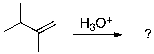 The expected major product of the following reaction is:   A)    B)    C)    D)    E)   