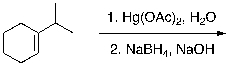 What is the expected major product for the following reaction?   A)    B)    C)    D)    E)   