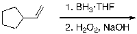 What is the expected major product for the following reaction sequence?   A)    B)    C)    D)    E)   