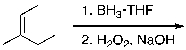 What is the expected major product for the following reaction sequence?   A)    B)    C)    D)    E)   