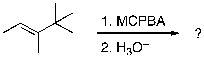 For the reaction sequence below, identify the expected major products.   A)    B)    C)    D)   