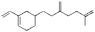 How many carbonyl groups are generated upon treatment of the molecule below with ozone, followed by zinc metal and water?   A)  1 B)  2 C)  3 D)  4 E)  8