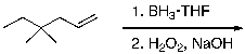 What is the expected major product for the following reaction sequence?   A)    B)    C)    D)    E)   
