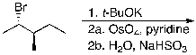 For the following reaction sequence, which molecule is expected as the major product?    A)     B)     C)     D)     E)   