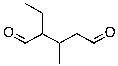 Consider the information given below and identify the structure of the unknown compound A, with a molecular formula of C<sub>8</sub>H<sub>14</sub>. Compound A reacts with Br<sub>2</sub>/CCl<sub>4</sub>. Upon reaction of A with excess H<sub>2</sub>/Ni 1-ethyl-2-methylcyclopentane is produced. Subjecting A to ozonolysis, the product shown below is produced as the major organic product. Draw the correct structure of compound A, and provide a brief and clear explanation relating the data provide with the structure selected.  
