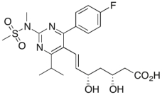 Drawn below is the structure of Crestor® (rosuvastatin) , a medication used to reduce cholesterol. What is the degree of substitution of the alkene of Crestor®?   A)  Monosubstituted B)  Disubstituted C)  Trisubstituted D)  Tetrasubstituted