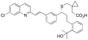Drawn below is the structure of Singulair® (montelukast) , a medication used to manage athsma. What is the degree of substitution of the alkene of Singulair®?   A)  Monosubstituted B)  Disubstituted C)  Trisubstituted D)  Tetrasubstituted