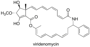 Viridenomycin, shown below, is a polyene antibiotic that displays anti-tumor activity. Its structural complexity and chemical instability have made it a challenging target for organic chemists to synthesize. Ignoring the benzene ring, how many disubstituted Z alkenes are present in viridenomycin?   A)  1 B)  2 C)  3 D)  4