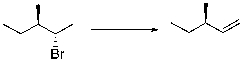 What would be the best base for performing the following elimination?  