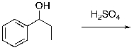 Draw the major organic product of the following dehydration reaction.  