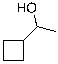 What is the structure of a rearranged carbocation that does not have a four-membered ring in the following acid-catalyzed dehydration of the following compound?  