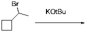 Draw the mechanism and product for the following elimination.  